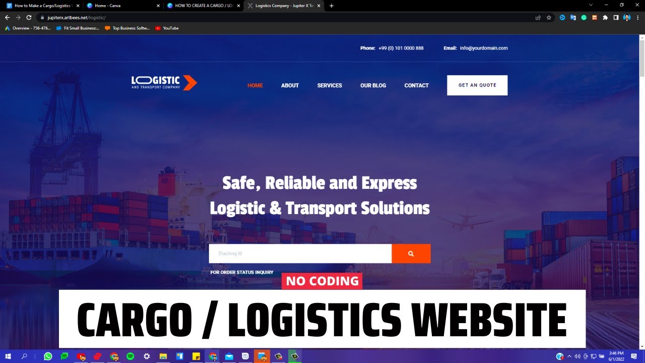 How to Make a Cargo/Logistics Website using WordPress 2024? [No Coding Elementor Tutorial]