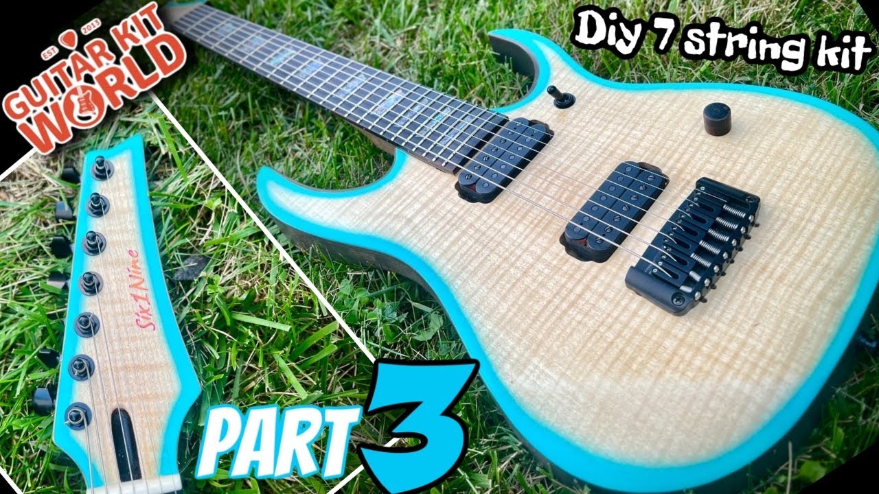 My First DIY 7 String Guitar Kit / Part 3 Its Finally Done!