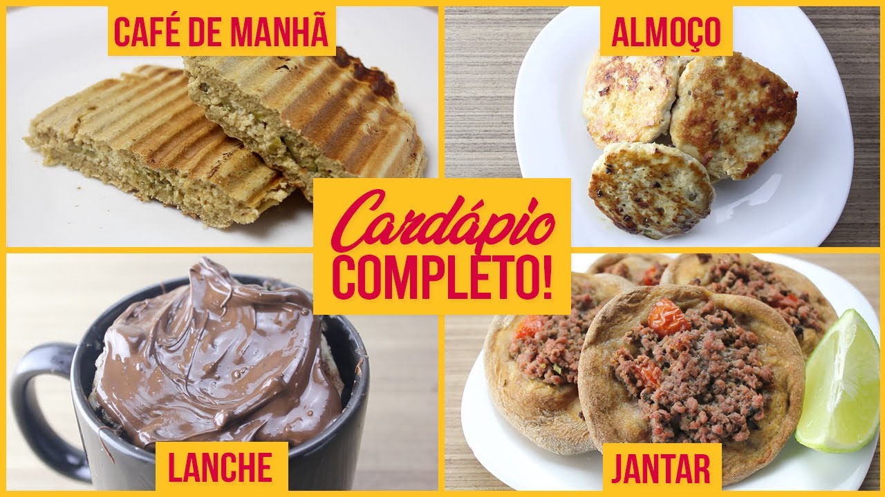CARDÁPIO FIT FÁCIL DELICIOSO! | Café da Manhã, Almoço, Lanche e Jantar Saudáveis!