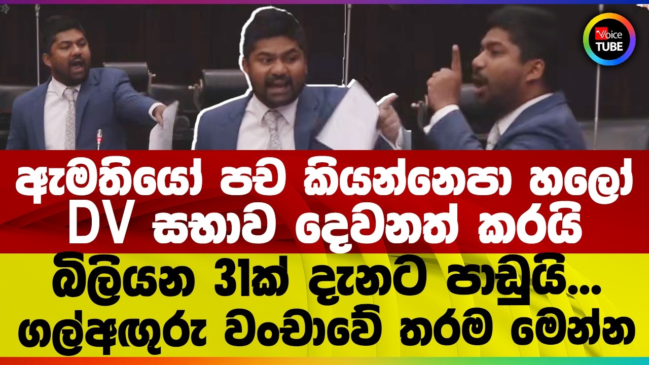 ඇමතියෝ පච කියන්නෙපා හලෝ | DV සභාව දෙවනත් කරයි | බිලියන 31ක් දැනට පාඩුයි | ගල්අඟුරු වංචාවේ තරම මෙන්න