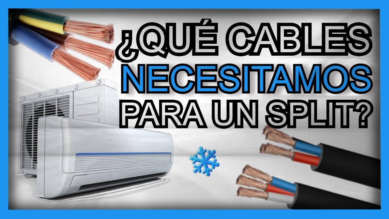 Qué TIPO de CABLE se usa para AIRE ACONDICIONADO | Detallado PASO a PASO