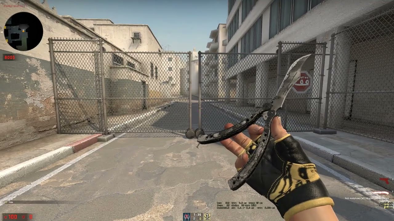 CS:GO BUTTERFLY KNIFE URBAN MASKED WELL-WORN | SKIN SHOWCASE