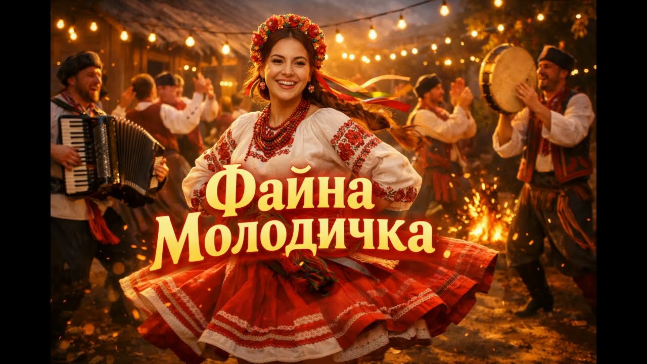 Файна молодичка — запальний український фольк | Ukrainian Dance Folk Song | AI Music 2026