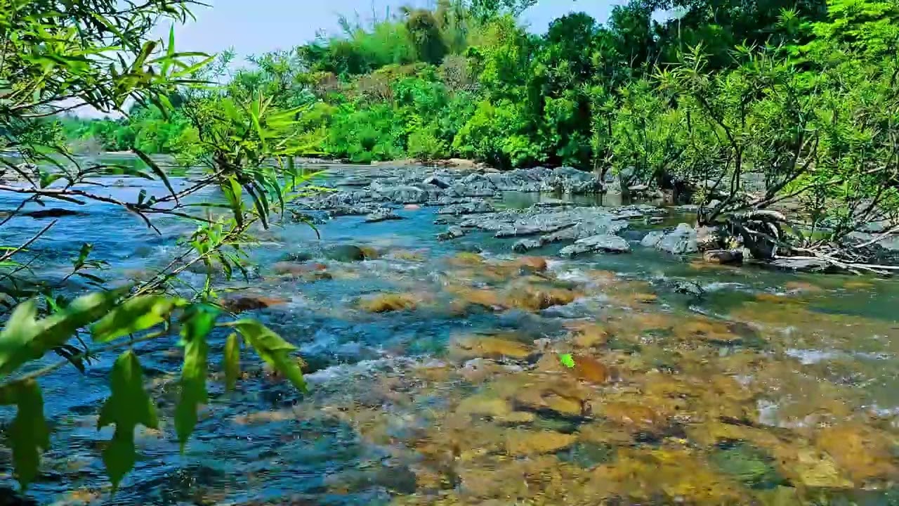 Netural Sounds And Waterfall Sounds For Stress Relief, Calm, Study, Meditation #032