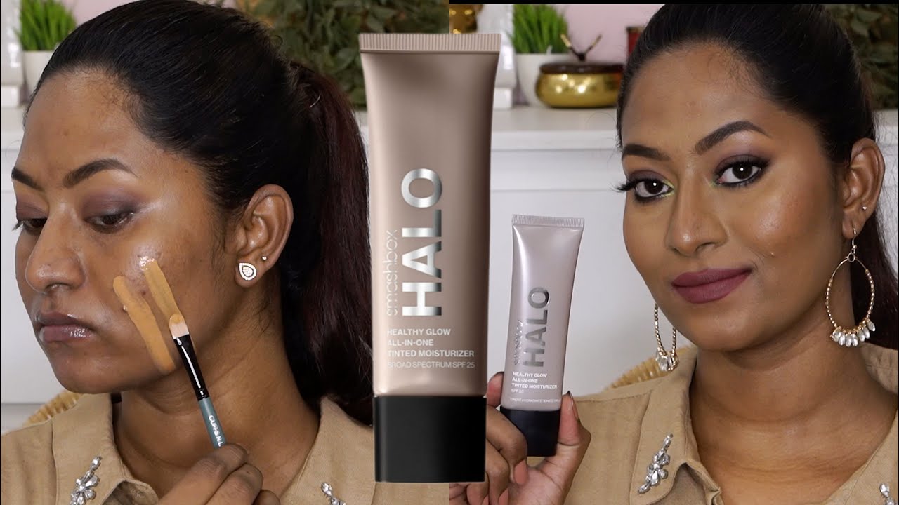 Smashbox Halo tinted moisturiser Review | Medium Dark Tan & Tan |