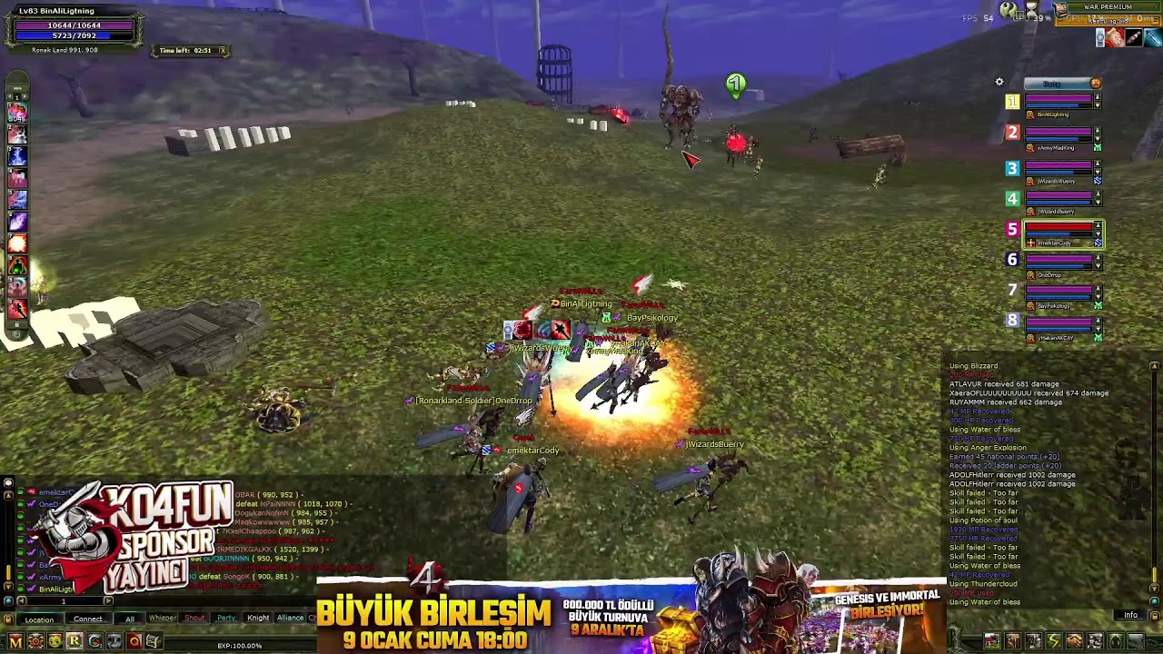🏆#KO4FUN GENESİS 🔥PRİME PK TİME 🔥 #KnightOnline 🔥 #PvPServer🔥🏆