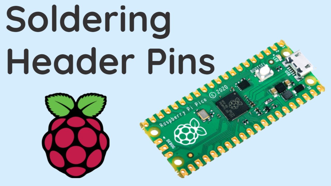 Припаивание штырьковых разъемов к Raspberry Pi Pico