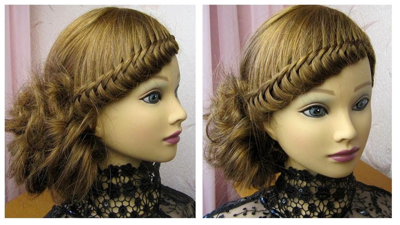 Chignon d&eacute;coiff&eacute; sur le cot&eacute; 💫 Coiffure simple de soir&eacute;e/mariage/pour les f&ecirc;tes 💫 facile &agrave; faire
