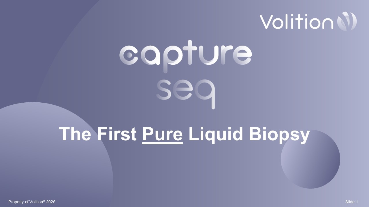 Volition Reports Breakthrough: Achievement of over 99% Purity in Isolating Cancer DNA