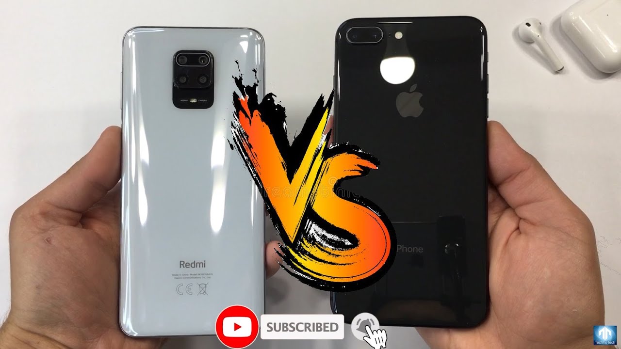 Redmi Note 9 pro против iPhone 8 Plus Тест , сравнение камер