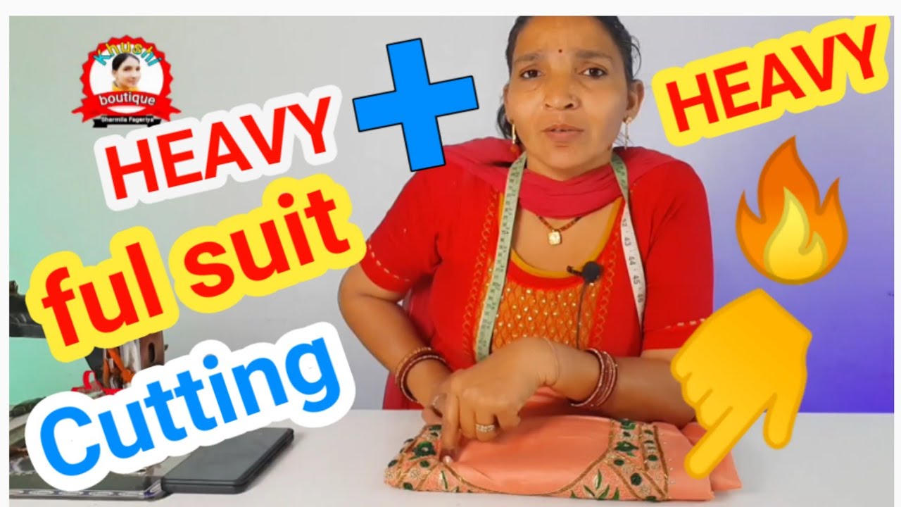 Heavy Size Suit Cutting - For Beginners | Moti Ladies Ke Suit Ki Cutting | Heavy Size Kurti Cutting