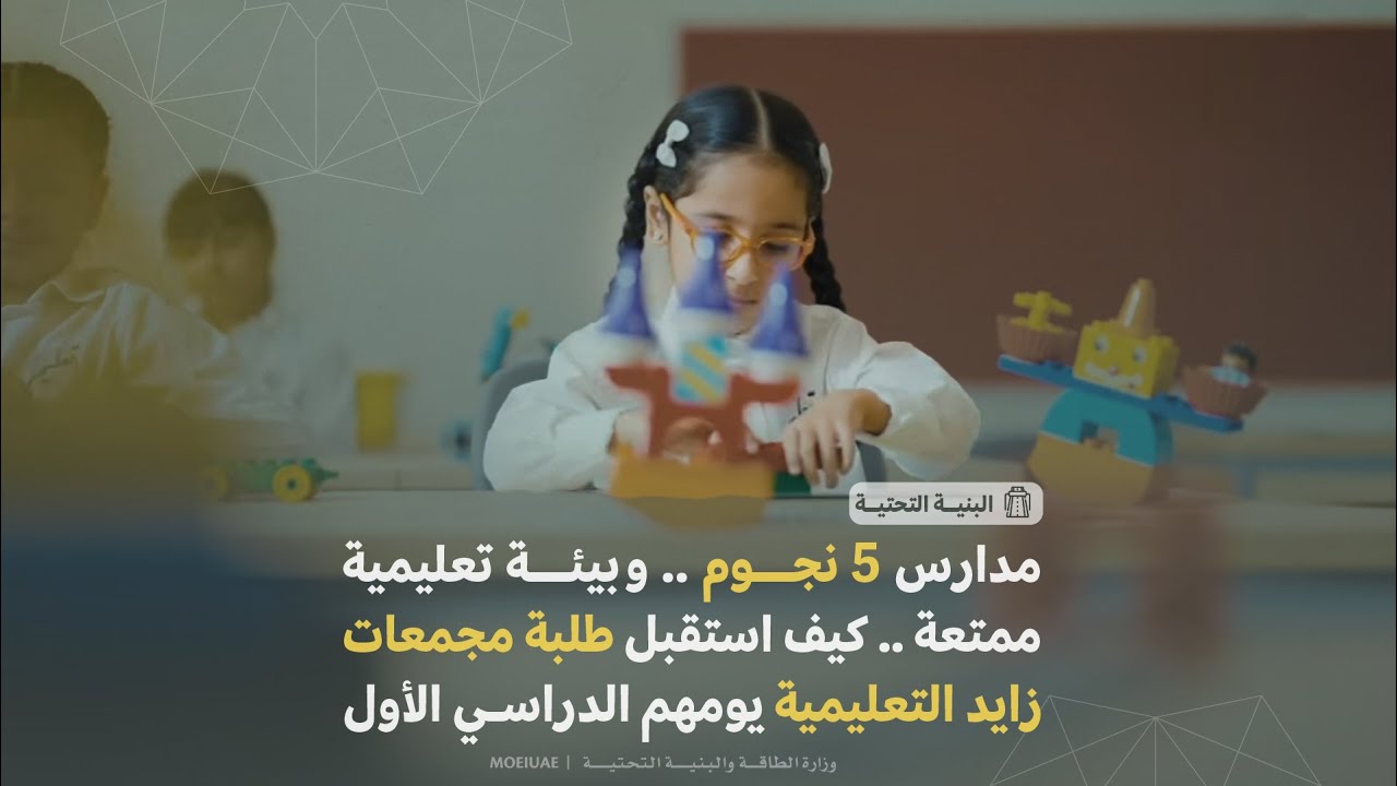 اليوم الدراسي الأول في مجمعات زايد التعليمية