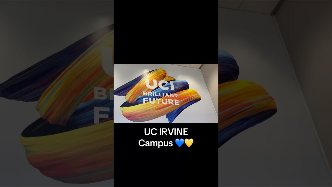UC Irvine Campus is BEAUTIFUL 💙💛🎓 #college #uc #ucirvine #collegetour #collegecampus