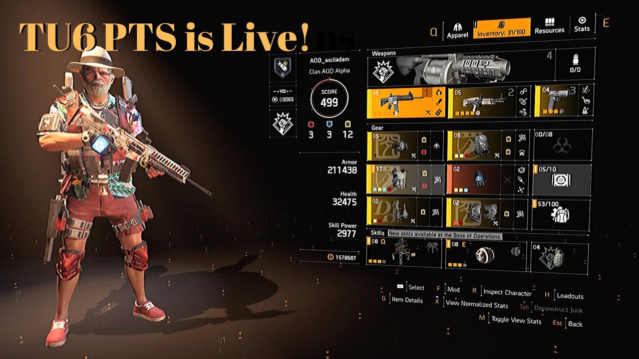 Division 2: TU6 PTS is Live! | Tons of Changes