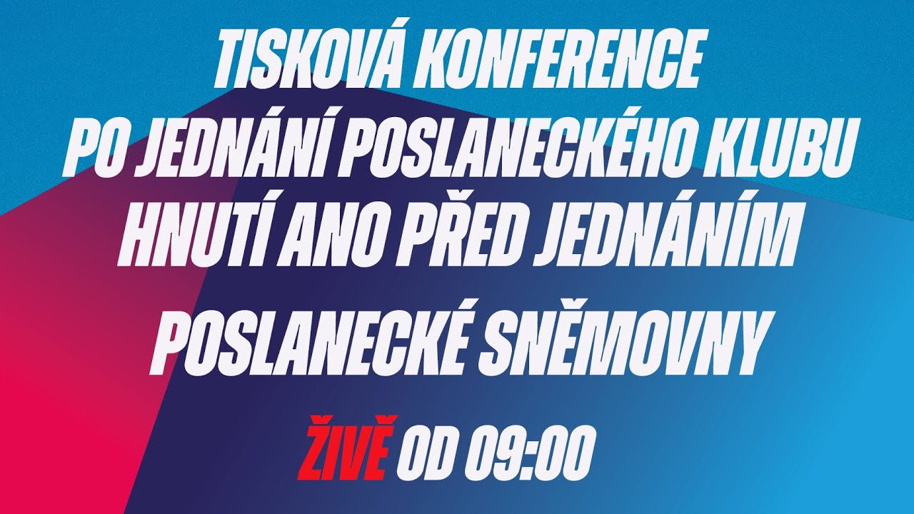 TK Poslaneck&eacute;ho klubu hnut&iacute; ANO před jedn&aacute;n&iacute;m Poslaneck&eacute; sněmovny.