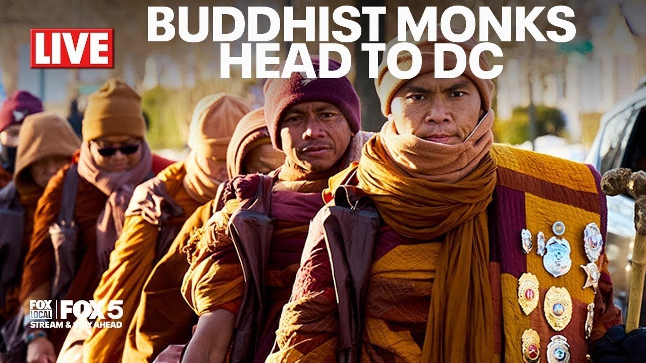 LIVE: Buddhist monks on 