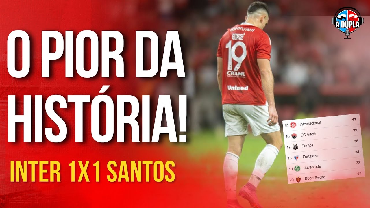 🔴⚪ Inter 1x1 Santos: 🚨 INADMISS&Iacute;VEL! | A CULPA &Eacute; TODA DELE! | SEGUE A BRIGA PRA N&Atilde;O CAIR!