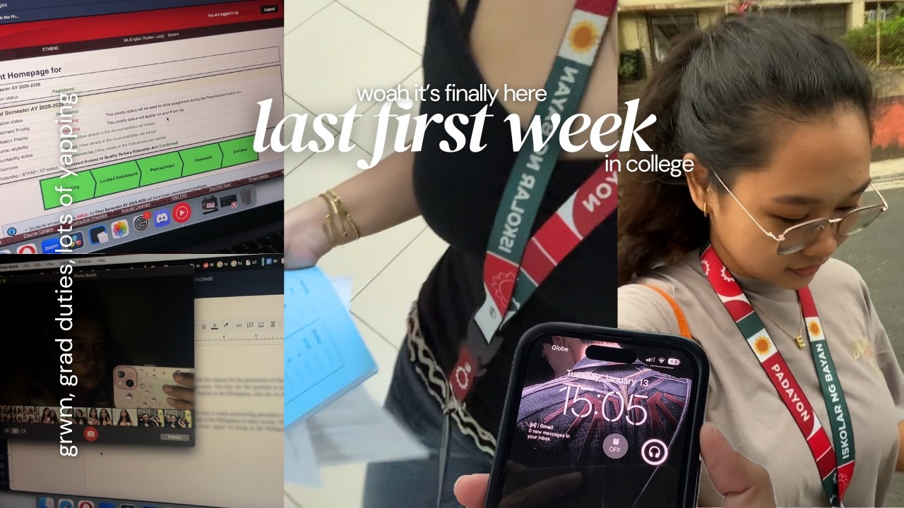 my last first week at uni as a senior | grad duties, applying for law school, grwm, yapping, & more