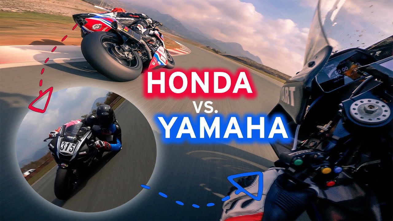 Honda Fireblade vs. Yamaha R1| Race 2 - crazy Onboard stuff | Rijeka