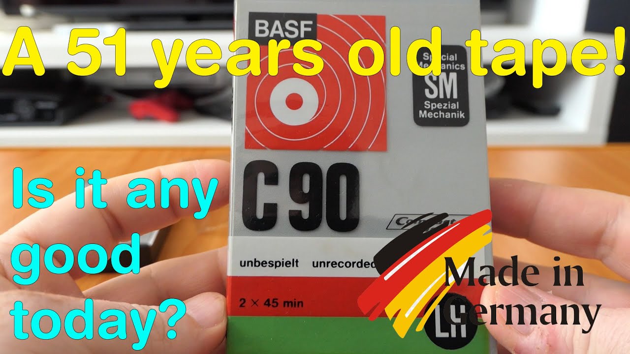 Celebrating 100 Videos on my YT channel / Unwrapping  BASF C 90 LH SM from 1971 audio cassette 50fps