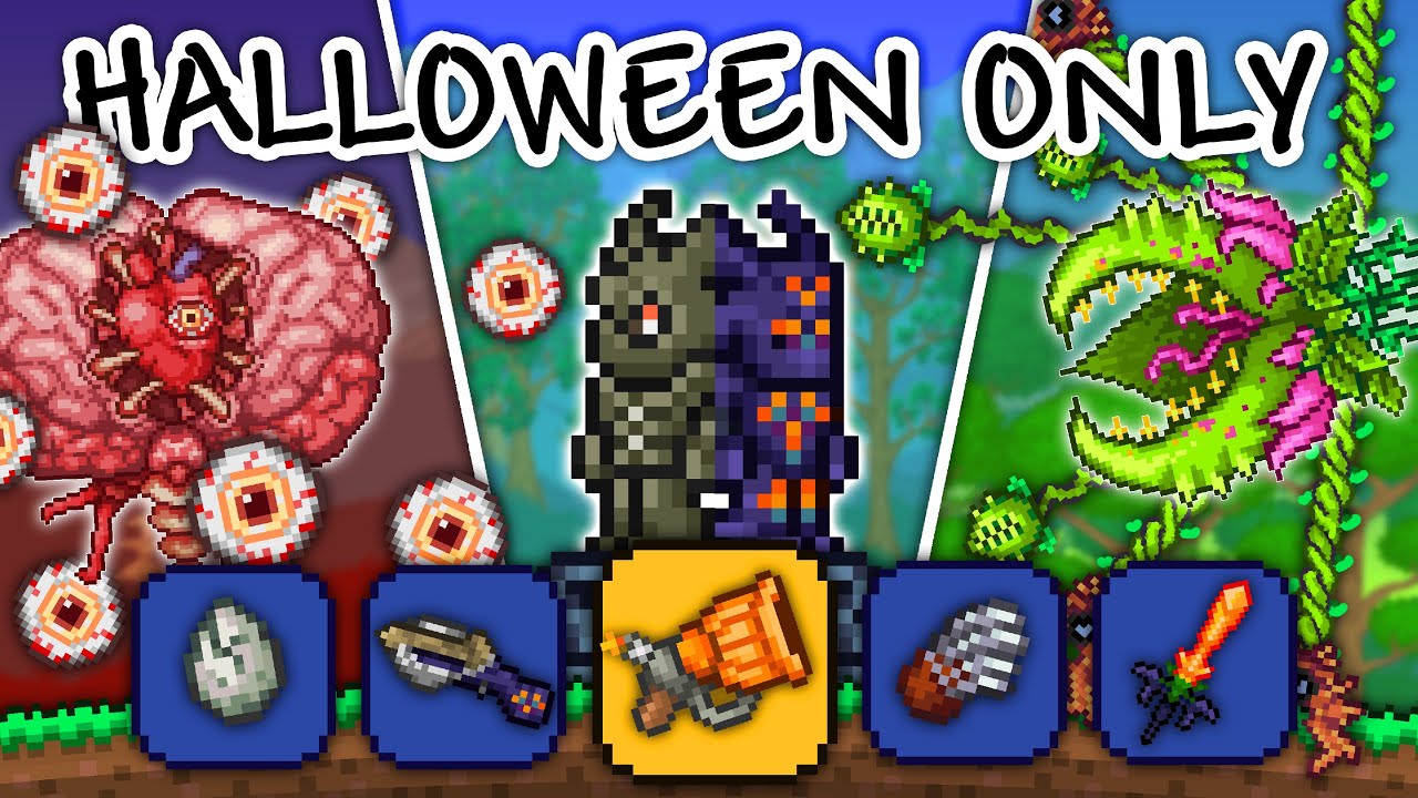 Можно ли пройти режим мастера Terraria, используя только оружие Хэллоуина?