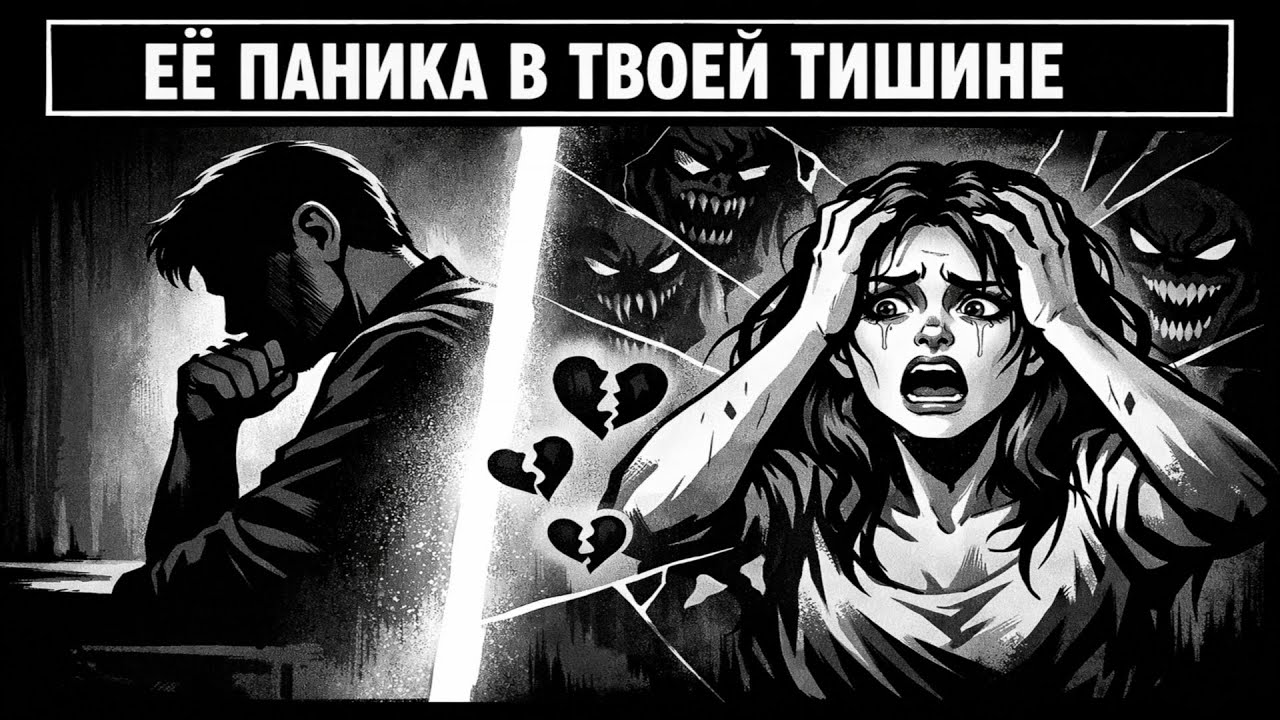 Её Паника в Твоей Тишине: Тёмная Психология Проекции
