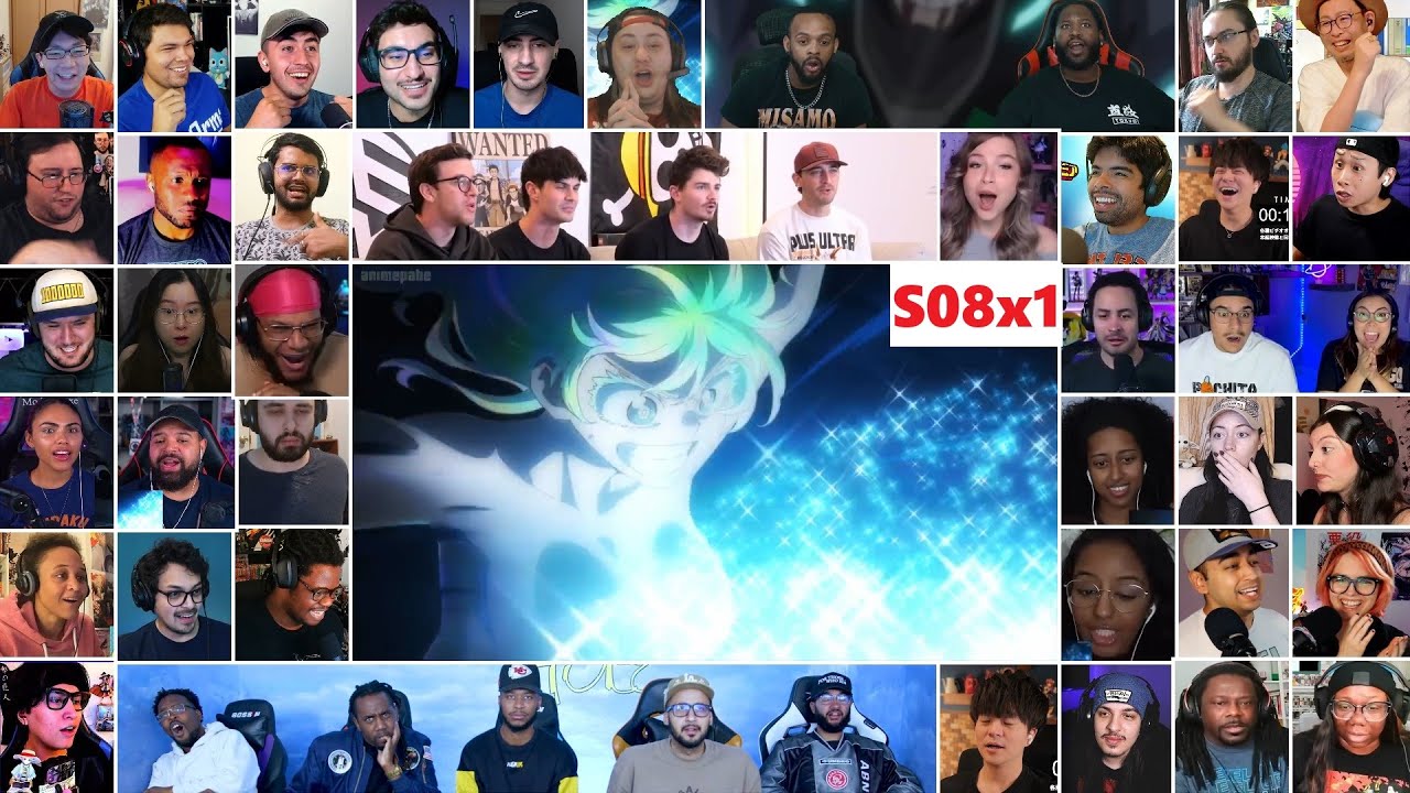[40+ Reactors] My Hero Academia Season 8 Episode 1 MEGA Reaction Mashup FULL OP ED
