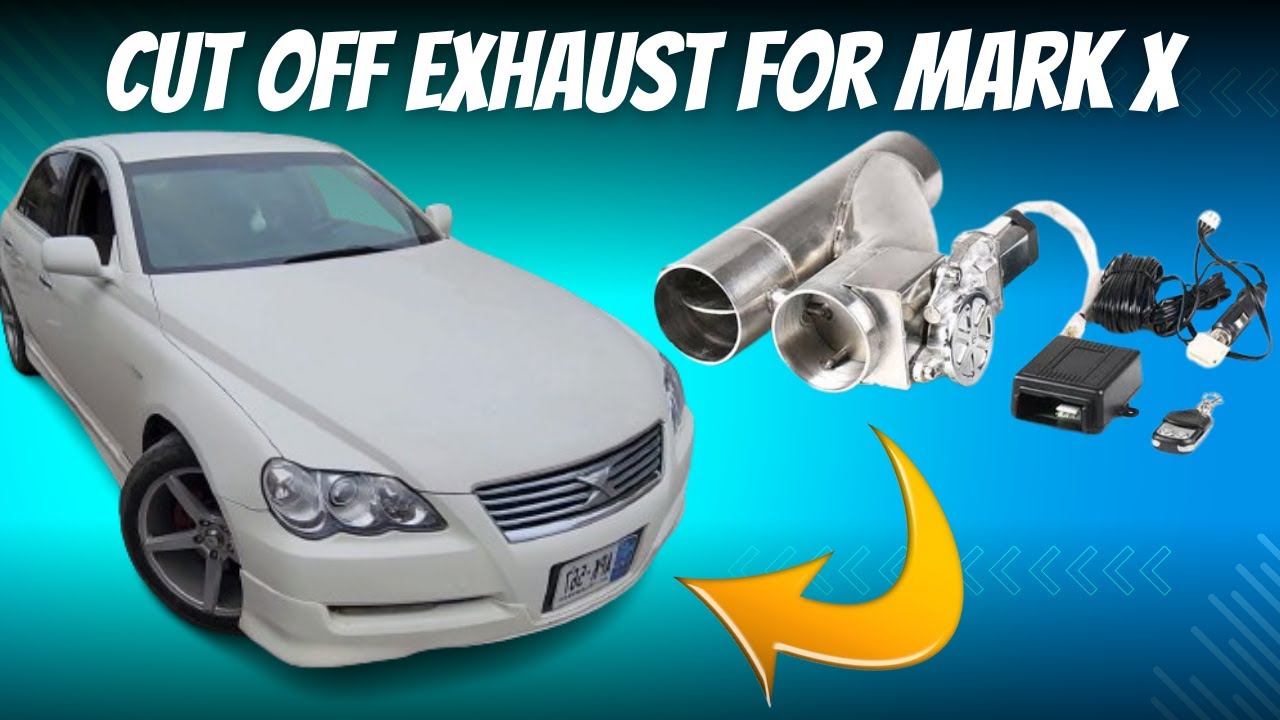 Mark x main cut off exhaust install kra liya 😎 | Installed cut off exhaust in Mark X.