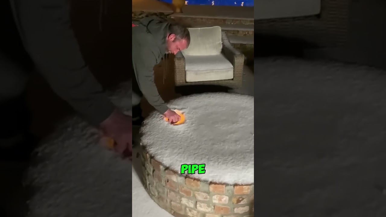Он поджег снег 🔥😱