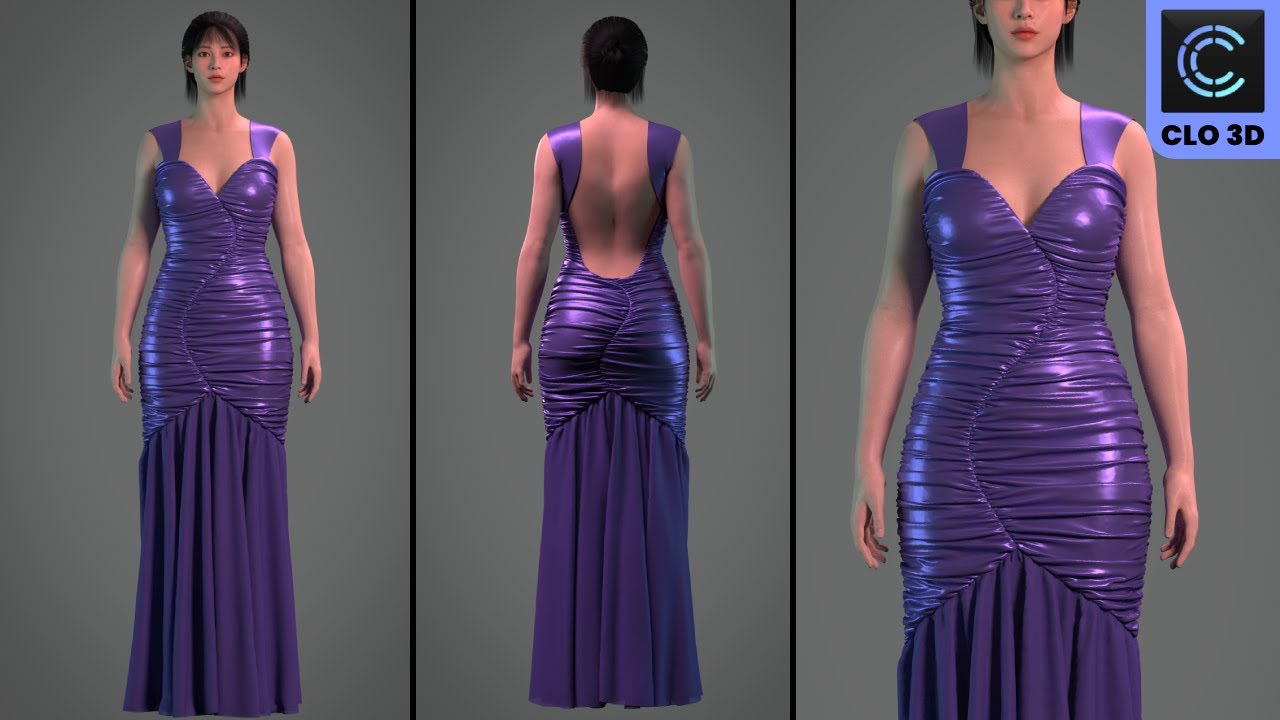 Clo3d / Marvellous Designer Dress Tutorial - Creating an Amazing Dress