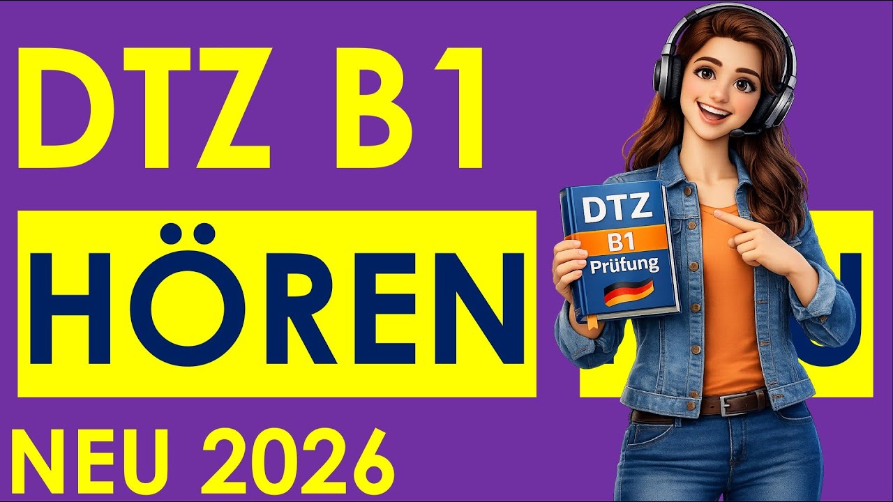 DTZ A2/B1 Hören, Prüfung B1 Neu 2026 #dtz #dtzb1 #dtzhören #dtzb1 #gastdtz #gastb1 #b1hören #hörenb1