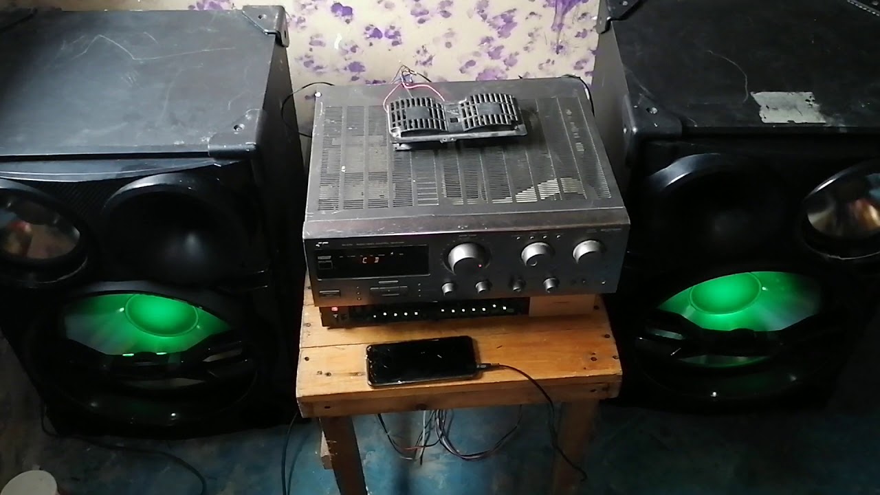 Bocinas de Sony sh 2000 con amplicador JVC RX-517v prueba de sonido/Casi TodoAudioymas