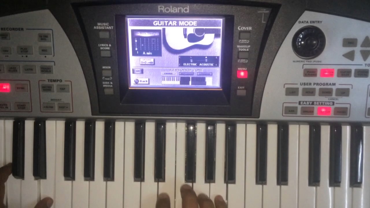 Test Guitare mode - Roland E50