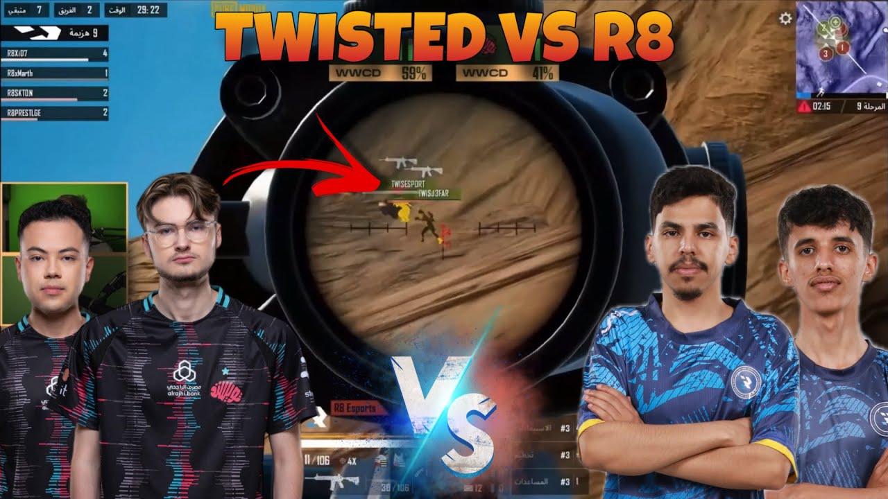 🇸🇦 R8 Esports vs Twisted Minds 🇸🇦, last zone intense fight for the #1 spot in PMSL MENA 2025! 👑🔥