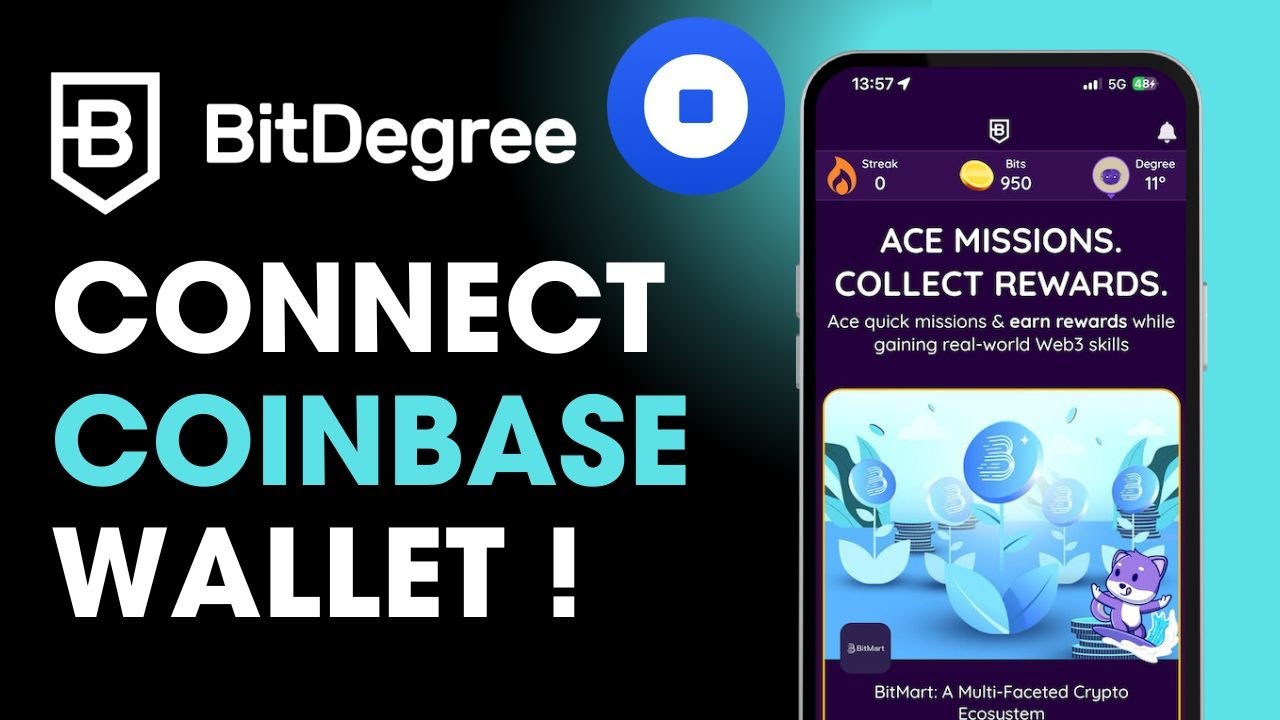 How to Connect Coinbase Wallet to BitDegree !