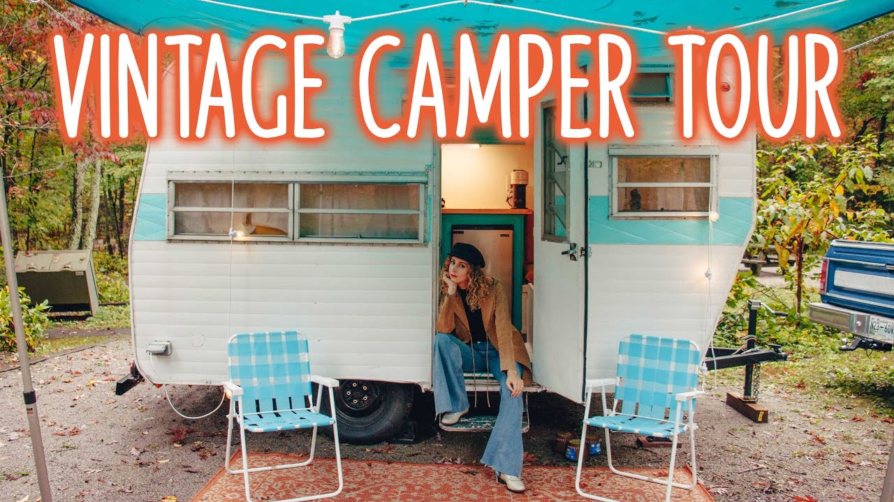 Vintage Camper Tour | Young Couple's Renovated 1966 Frolic Trailer