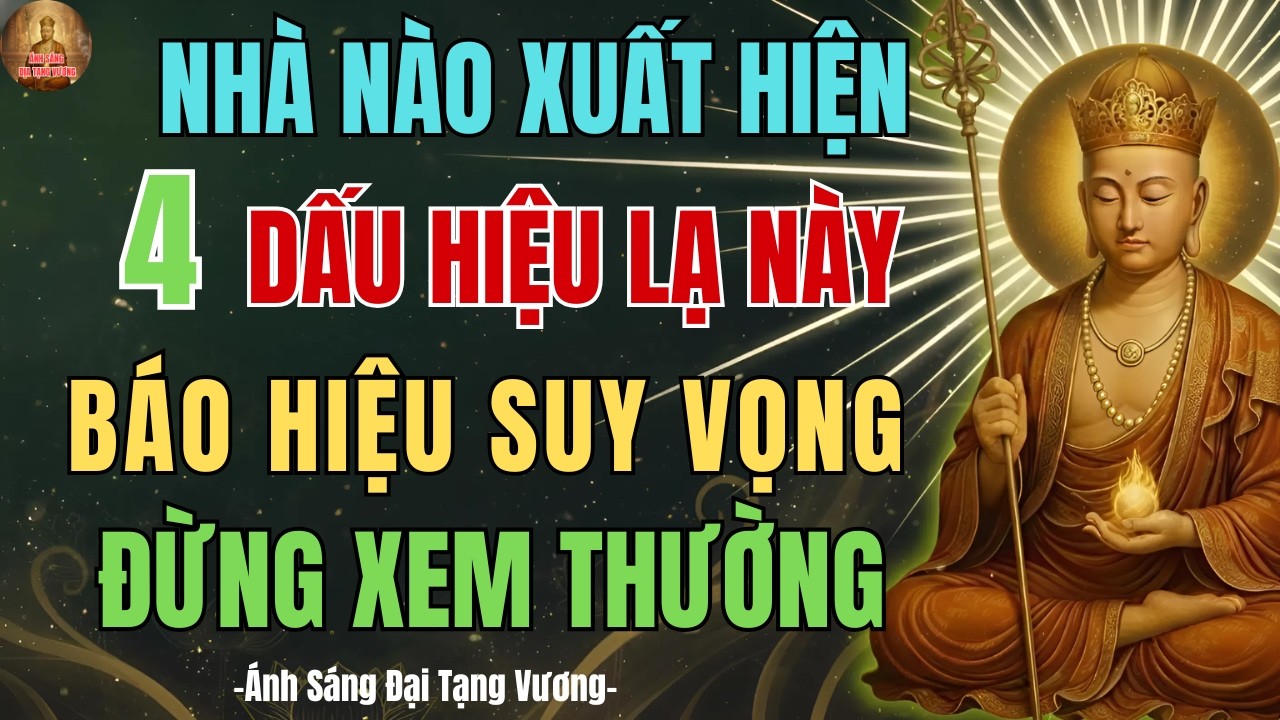 Địa Tạng Vương Dạy: 4 Dấu Hiệu Lạ Trong Nhà Báo Hiệu SUY VONG – Tu Phúc Ngay Kẻo Họa Đến