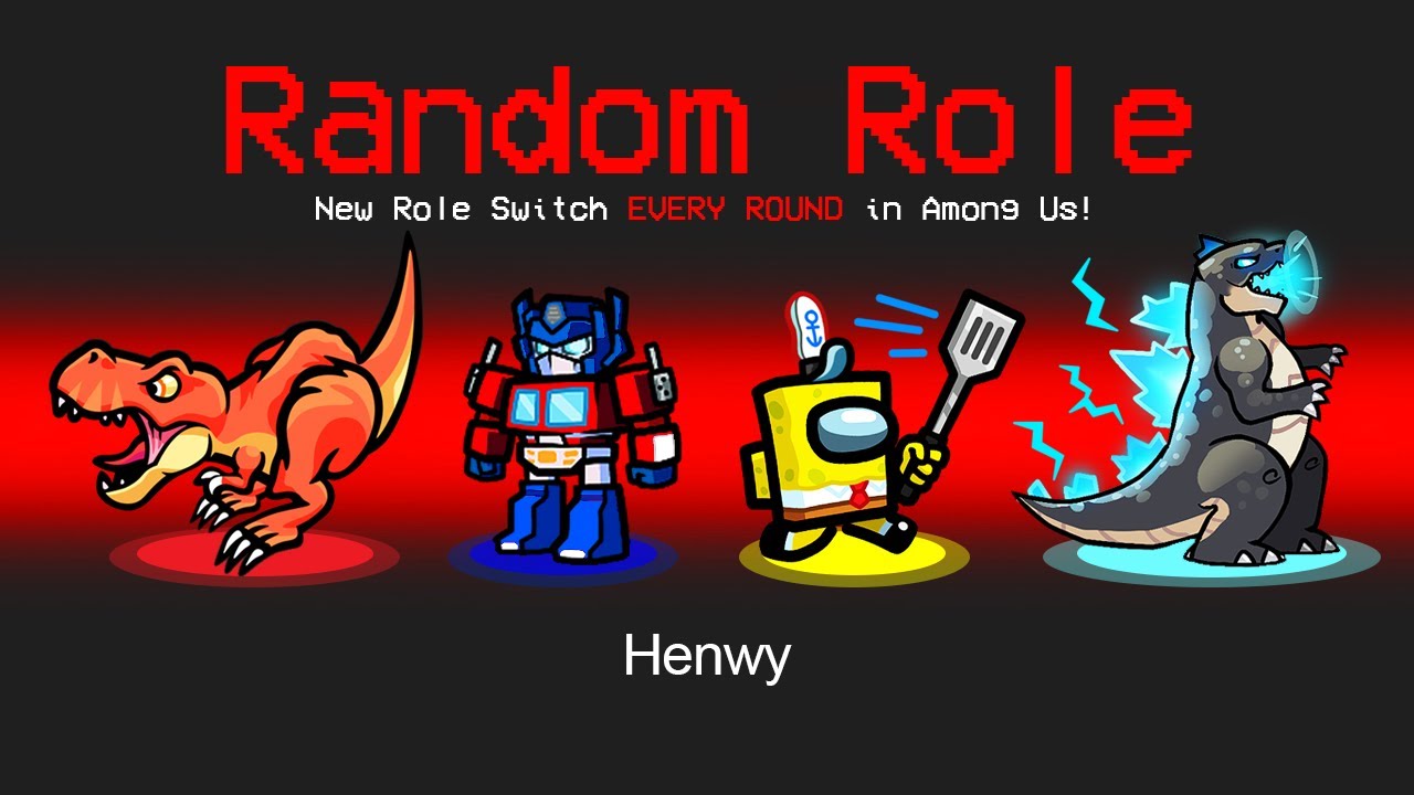 *NEW* RANDOM CUSTOM ROLES in AMONG US!