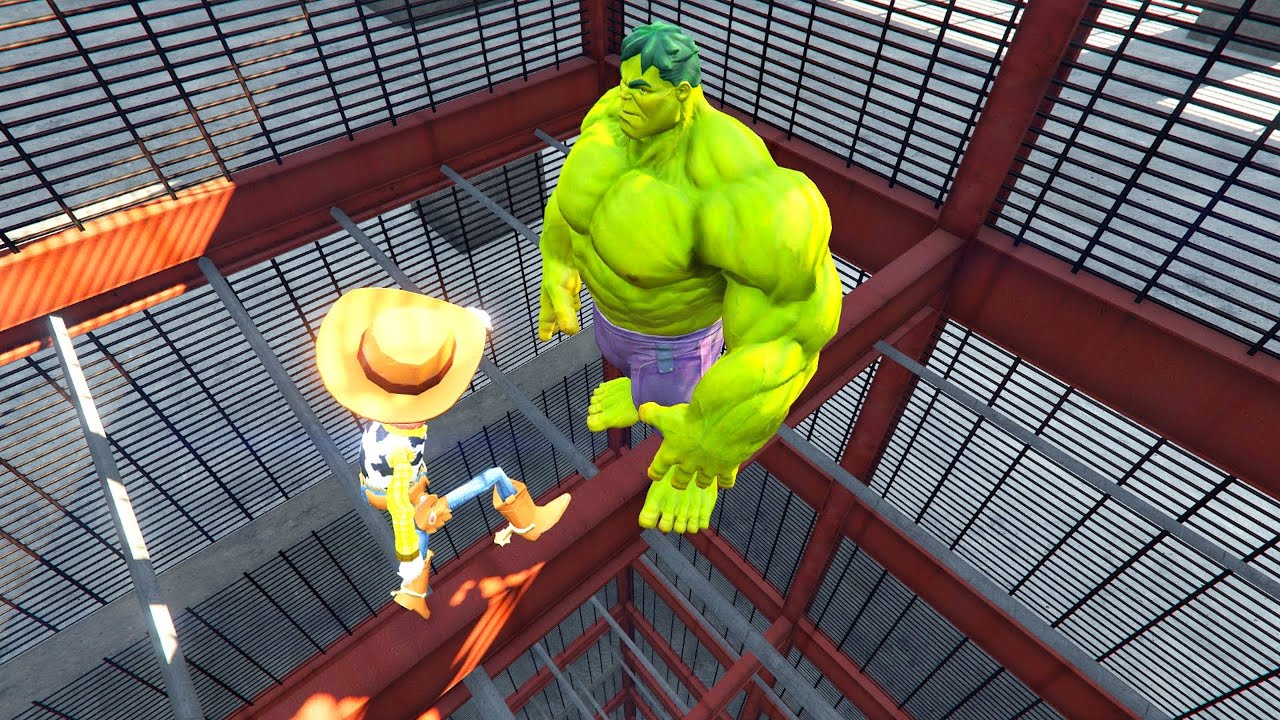 GTA V Crazy Ragdolls HULK VS WOODY Compilation ep.1 (Funny Moments)