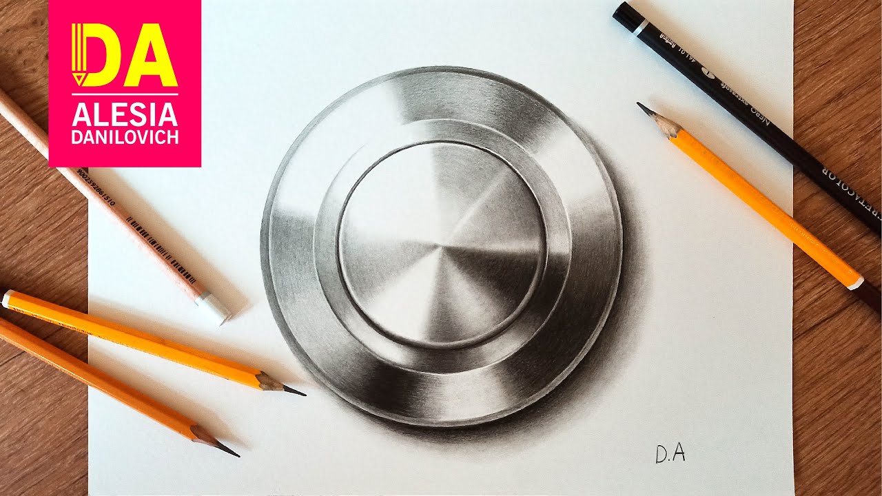 Drawing metal texture / How to draw.