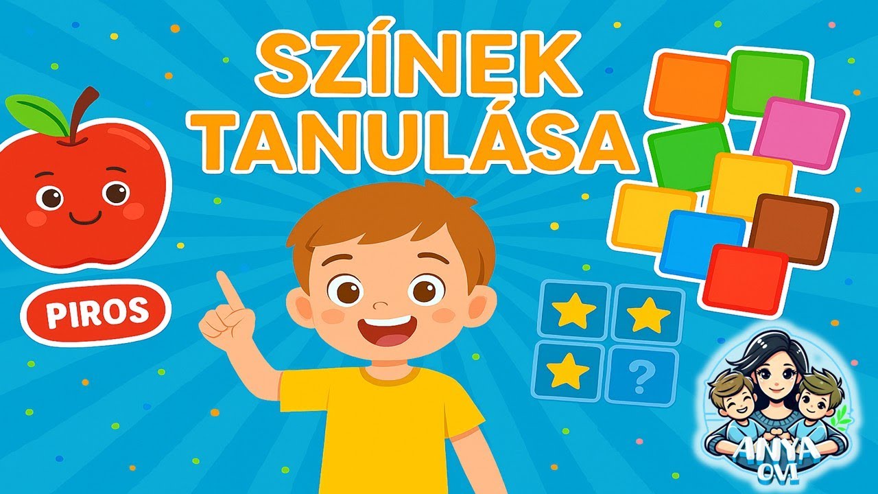 Színek tanulása gyerekeknek #ovis #gyerekeknek #színes #fejlesztő #játék #mondóka #oktatás #colors
