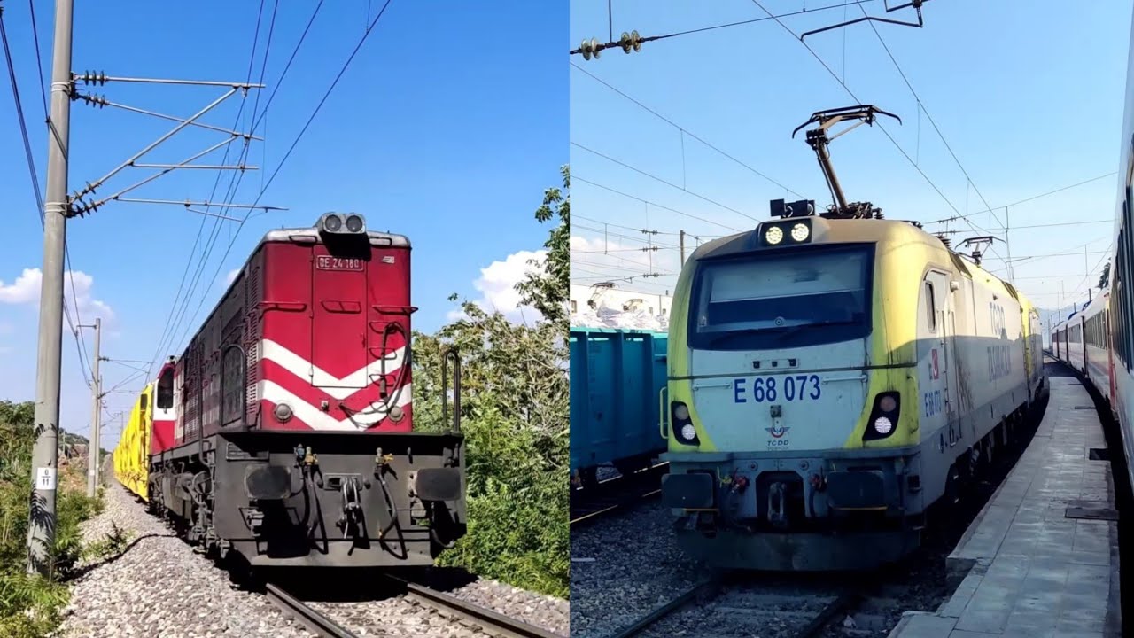 TCDD DE 24180 İŞ TRENİ & TCDD E 68031 + E 68073 RANFOR MAKİNALAR