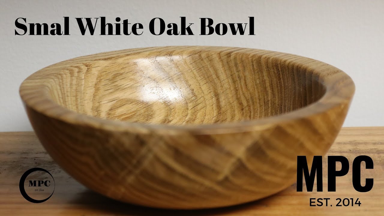 Wood Turning - White Oak Bowl with Amazing Grain