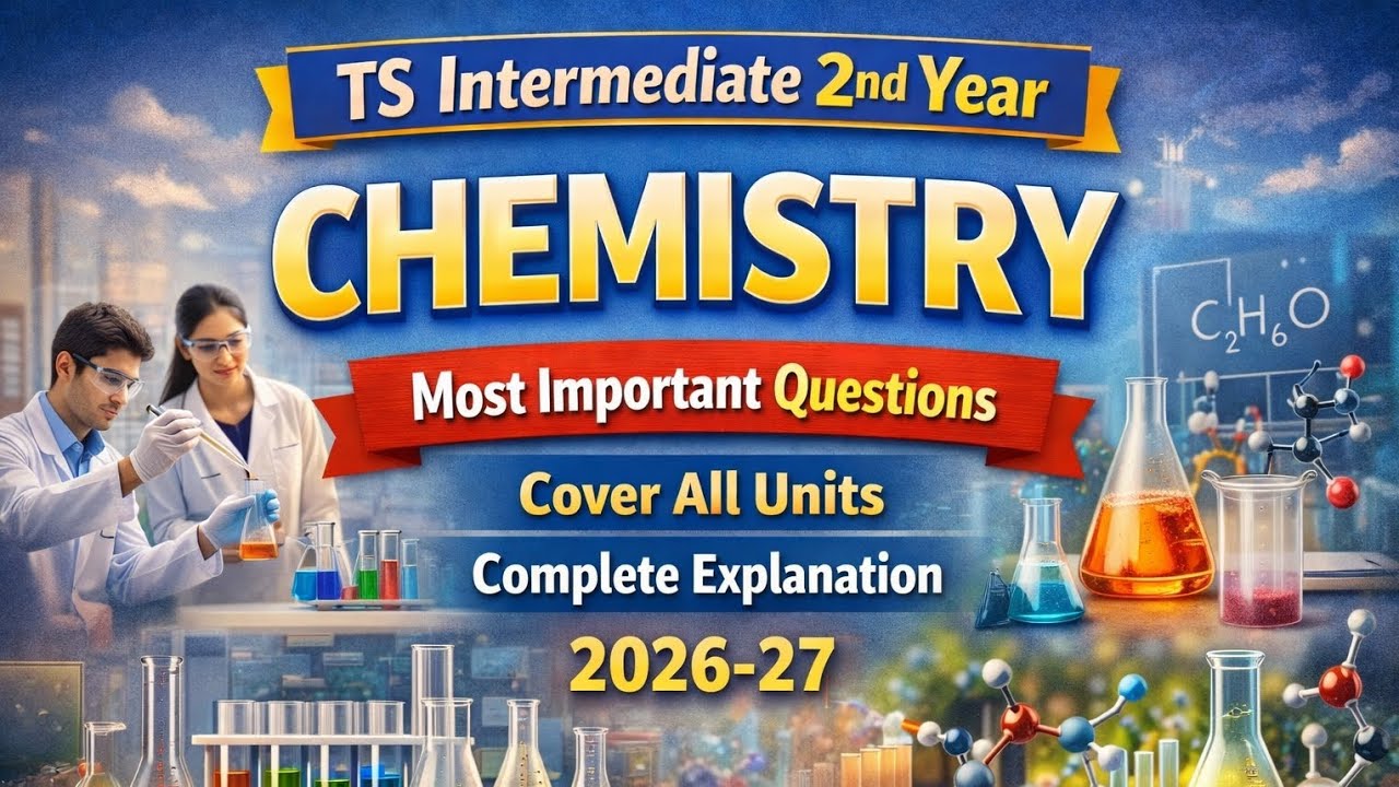 TS Inter 2nd Year | Chemistry | Most Important Questions | Cover All Chapters | MPC & BIPC | 2026-27