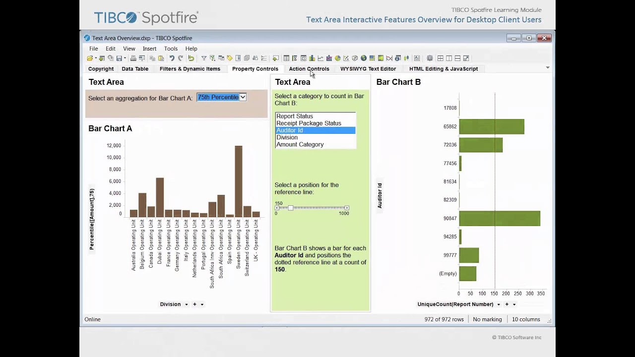 Text Area Interactive Features Overview for Desktop Client Users