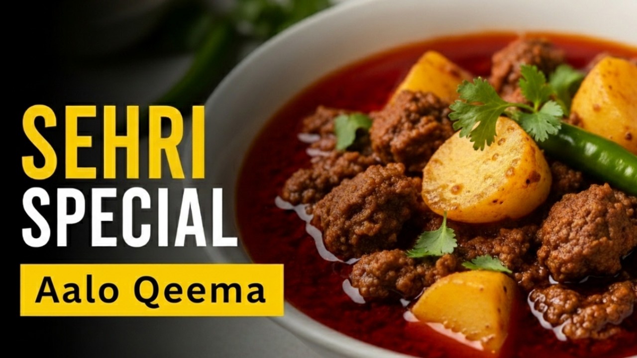 🥇 “Beef Aloo Qeema Recipe for Sehri  Easy Pakistani Qeema Aloo”