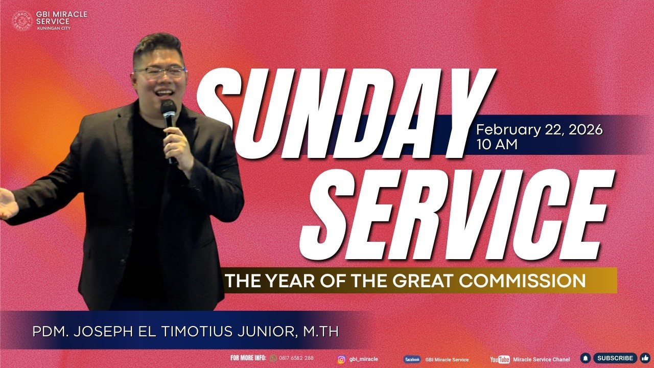 SUNDAY SERVICE - 22/02/26 (10.00 AM ) - Pdm. Joseph El Timotius Junior, M.Th