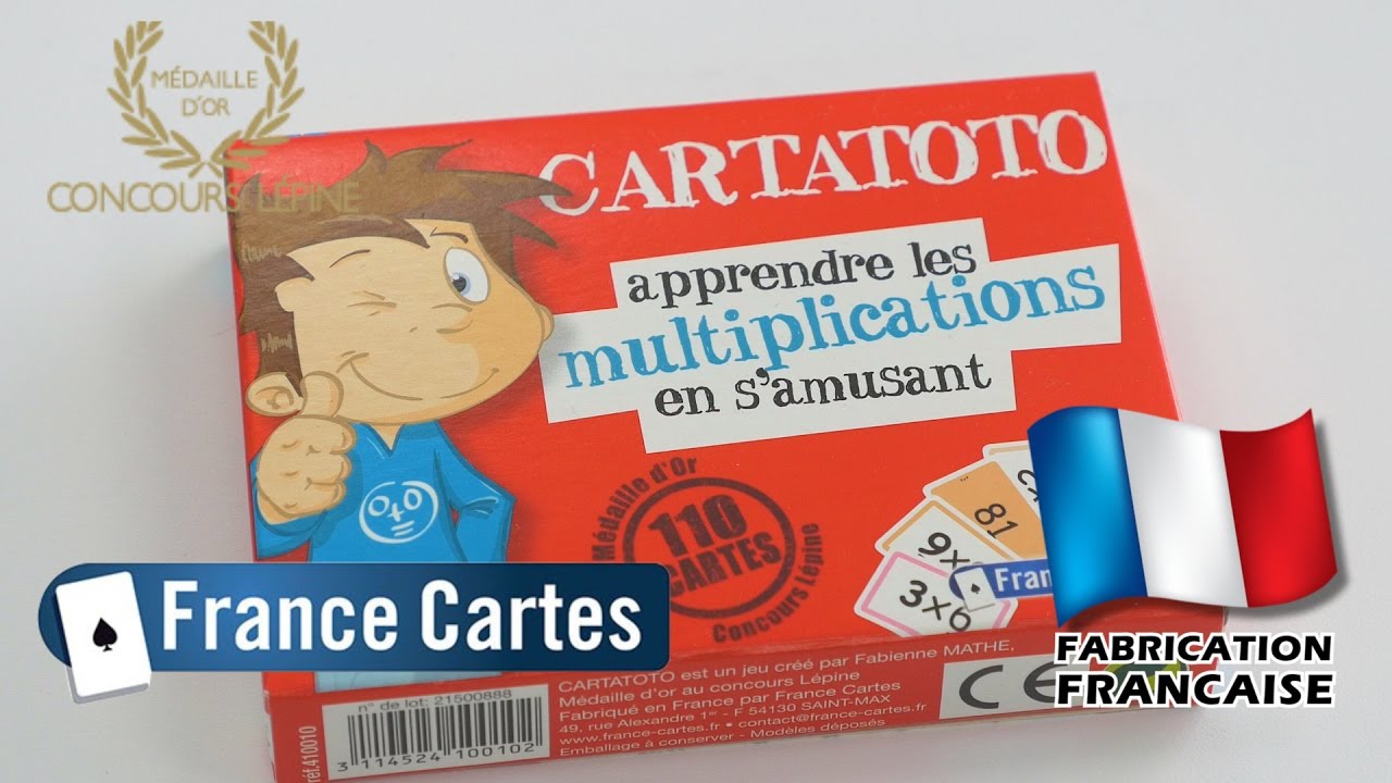 Cartatoto Multiplications - Démo du jeu de cartes éducatif (Médaille d'or concours Lépine)