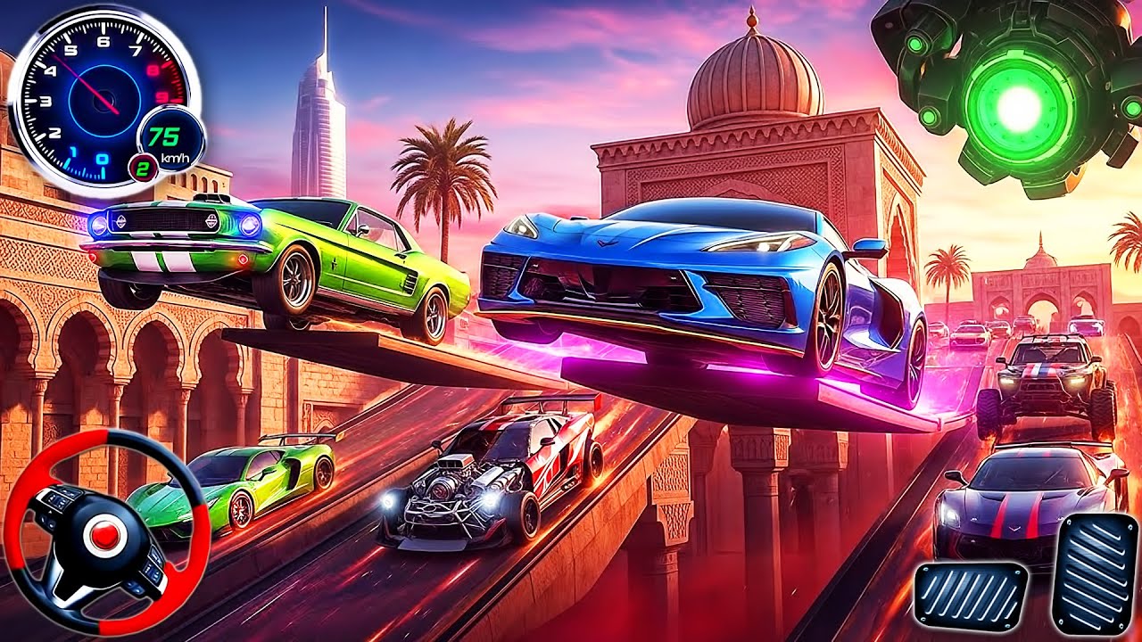Impossible Car Stunts Racer Simulator 3D - Fast Furious Sport Car Racing - PS5 PRO GamePlay