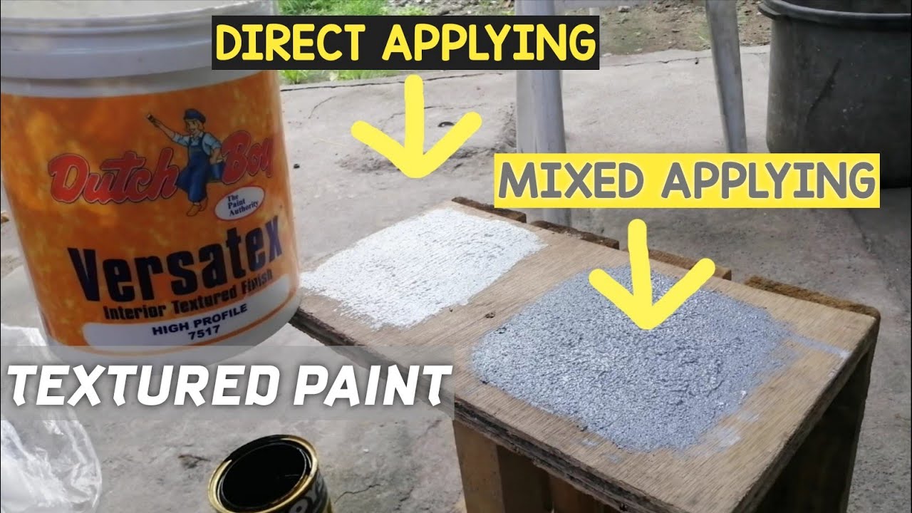 How to Apply VERSATEX Textured Paint, Procedure Textured Paint.